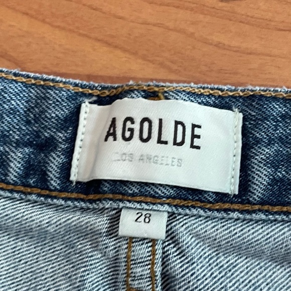 Agolde 90'S PINCH WAIST HIGH RISE STRAIGHT JEAN IN NAVIGATE - Picture 4 of 5